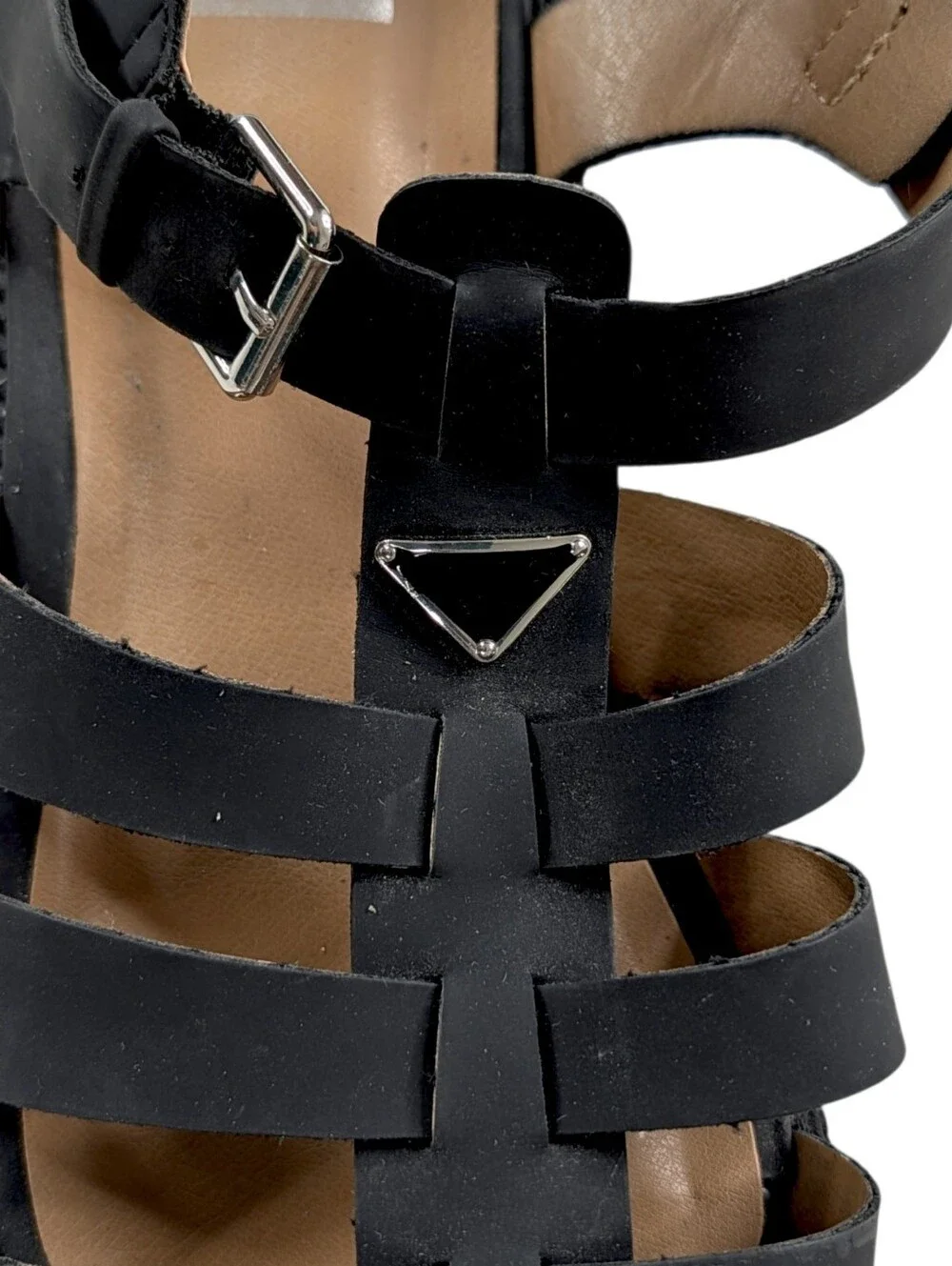 Dolce Vita Chunky Sandals Black Lug Sole Loera Size 11 Fisherman Platform Shoes